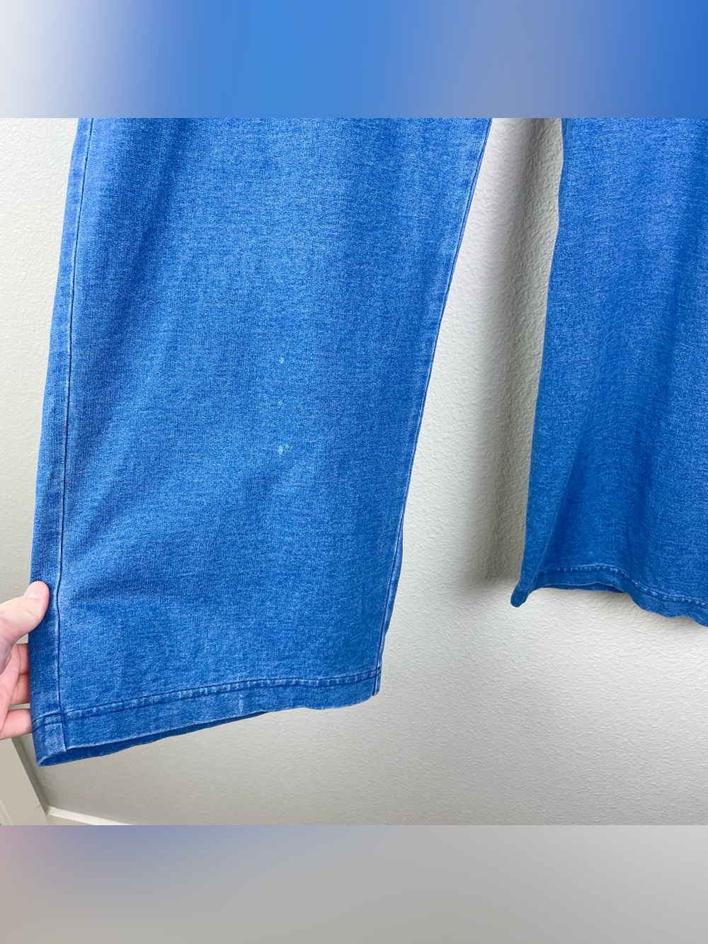 J.Jill Women's XL PureJill Indigo Cotton Pull On Capri Pants Pockets Casual - Picture 2 of 16